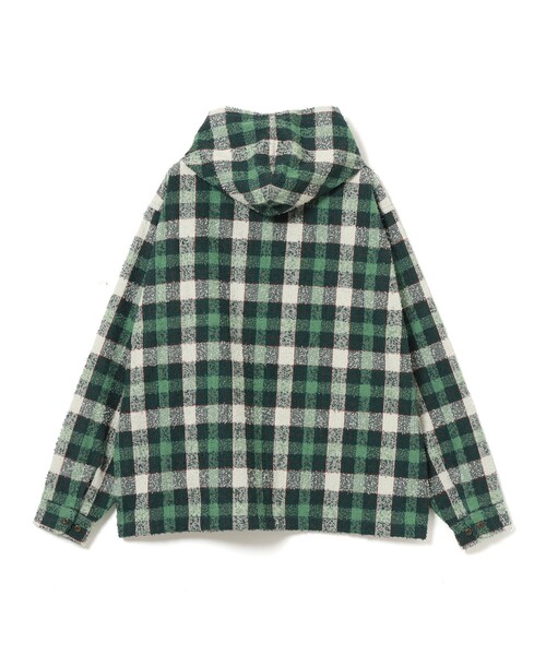 BEAMS(ビームス)の「ブークレ ネル フーディー(シャツ/ブラウス・メンズ・ネイビー/グリーン・XL/L/M/S)」の4枚目の写真