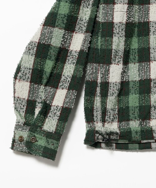 BEAMS(ビームス)の「ブークレ ネル フーディー(シャツ/ブラウス・メンズ・ネイビー/グリーン・XL/L/M/S)」の15枚目の写真