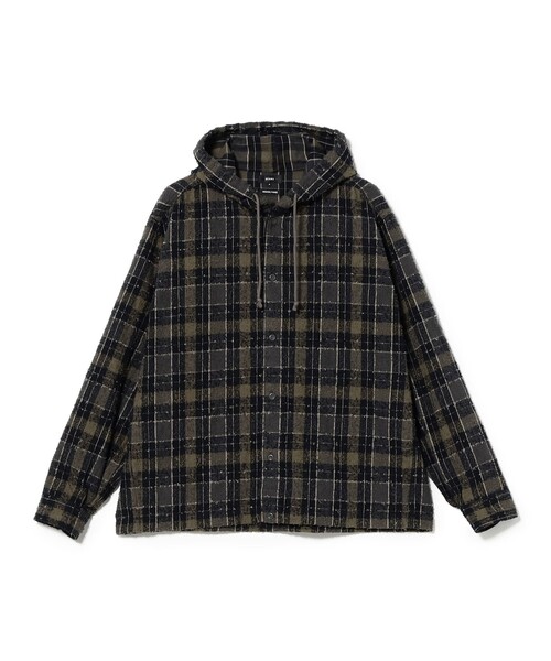 BEAMS(ビームス)の「ブークレ ネル フーディー(シャツ/ブラウス・メンズ・ネイビー/グリーン・XL/L/M/S)」の19枚目の写真