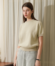Cotton Round Half Knit (light mint)