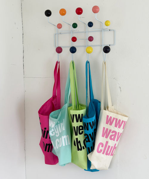 WAVEGIRL(ウェーブガール)の「W club eco bag (5color)(エコバッグ/サブバッグ・レディース・Cream/ミント/PINK/ブルー/ライトグリーン・FREE)」の11枚目の写真