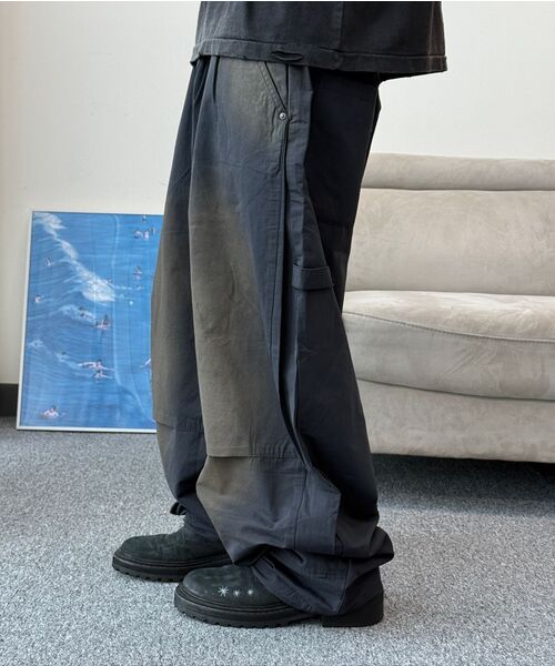 NIGHTWORKDEPT（ナイトワークデプト）の「Dust Nylon Wide Pants_Black（その他パンツ・レディース・その他・MEDIUM/SMALL）」の5枚目の写真