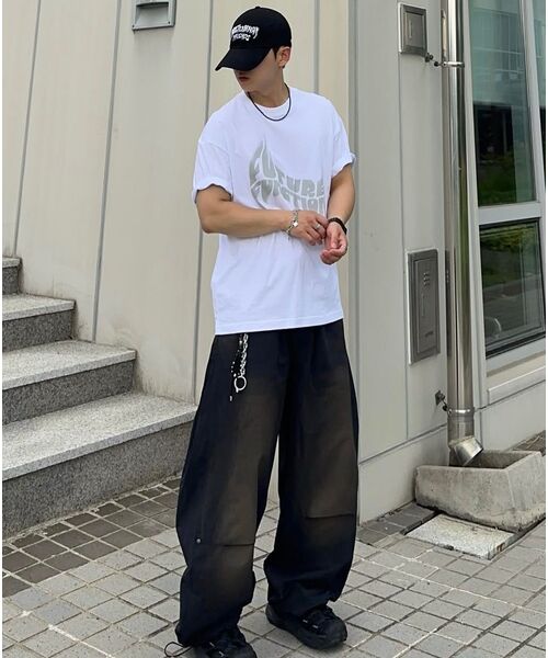 NIGHTWORKDEPT（ナイトワークデプト）の「Dust Nylon Wide Pants_Black（その他パンツ・レディース・その他・MEDIUM/SMALL）」の7枚目の写真