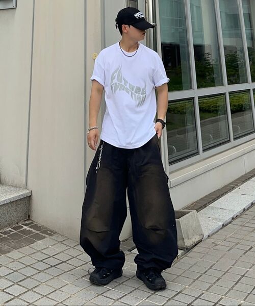 NIGHTWORKDEPT（ナイトワークデプト）の「Dust Nylon Wide Pants_Black（その他パンツ・レディース・その他・MEDIUM/SMALL）」の8枚目の写真