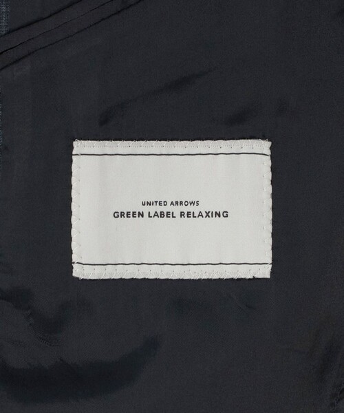 green label relaxing(グリーンレーベルリラクシング)の「A+ プリントジャージー グレンプレイド 2B スタンダード セットアップ ジャケット -ストレッチ-(テーラードジャケット・メンズ・ダークブラウン/ネイビー・S/M/XL/L)」の17枚目の写真