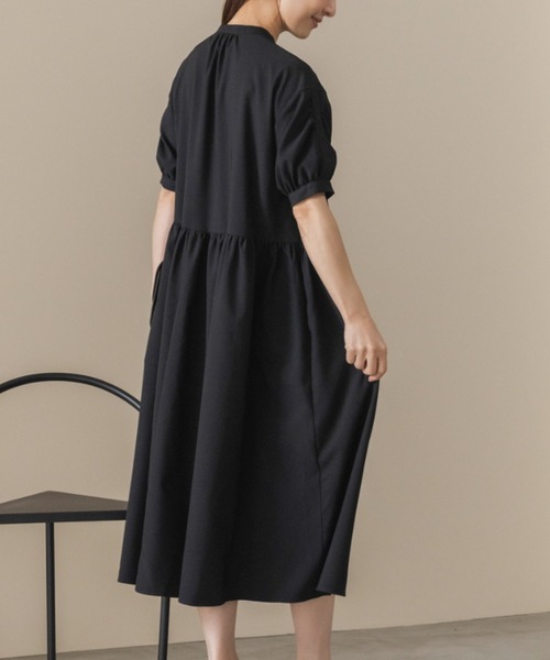 Sono(ソーノ)の「【SONO/ソーノ】【DRY POPLIN】ウェイビータックワンピース(ワンピース・レディース・ネイビー/ブラック・F)」の5枚目の写真