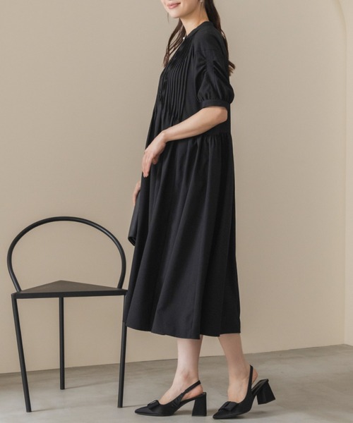 Sono(ソーノ)の「【SONO/ソーノ】【DRY POPLIN】ウェイビータックワンピース(ワンピース・レディース・ネイビー/ブラック・F)」の6枚目の写真