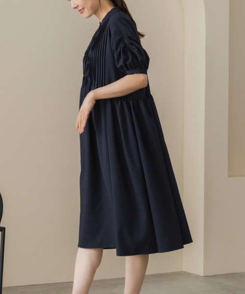 Sono(ソーノ)の「【SONO/ソーノ】【DRY POPLIN】ウェイビータックワンピース(ワンピース・レディース・ネイビー/ブラック・F)」の9枚目の写真