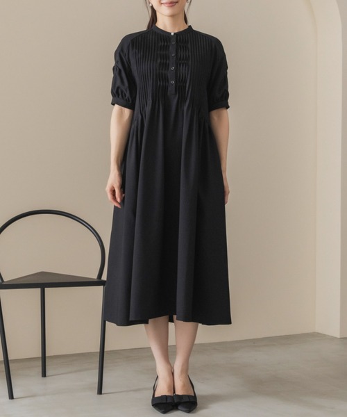 Sono(ソーノ)の「【SONO/ソーノ】【DRY POPLIN】ウェイビータックワンピース(ワンピース・レディース・ネイビー/ブラック・F)」の12枚目の写真