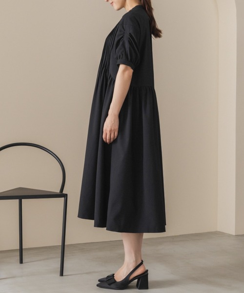Sono(ソーノ)の「【SONO/ソーノ】【DRY POPLIN】ウェイビータックワンピース(ワンピース・レディース・ネイビー/ブラック・F)」の13枚目の写真