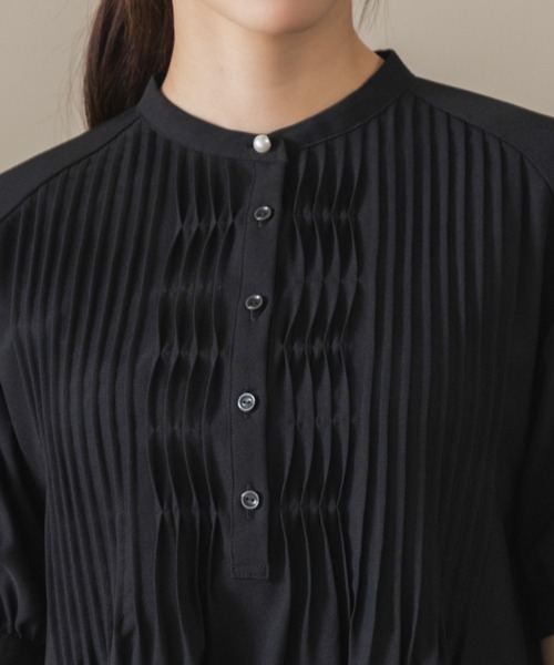 Sono(ソーノ)の「【SONO/ソーノ】【DRY POPLIN】ウェイビータックワンピース(ワンピース・レディース・ネイビー/ブラック・F)」の15枚目の写真