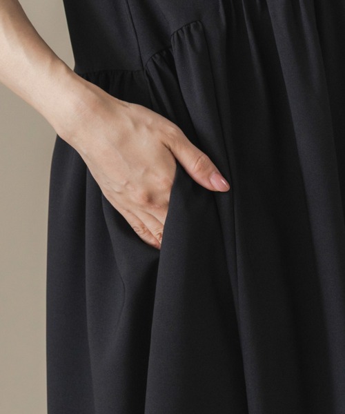 Sono(ソーノ)の「【SONO/ソーノ】【DRY POPLIN】ウェイビータックワンピース(ワンピース・レディース・ネイビー/ブラック・F)」の18枚目の写真