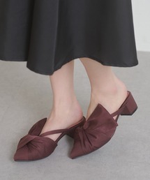 Ambre Neige（アンブルネージュ）の「turban ribbon mule sandals / ターバンリボンミュールサンダル（パンプス）」