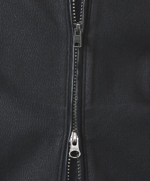 5351 POUR LES HOMMES(ゴーサンゴーイチプールオム)の「【セットアップ対応】エンボス ストレッチ スウェード ジップ フーディー(パーカー・メンズ・チャコールグレー/ブラック・50/48/46/44)」の18枚目の写真