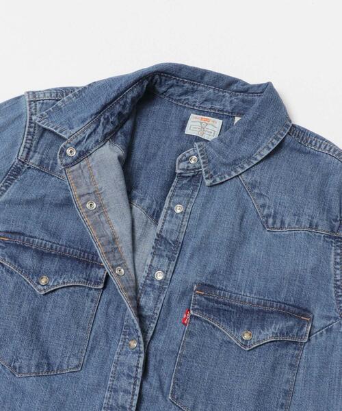 Levi’s MADE＆CRAFTED（リーバイスメードアンドクラフテッド）の「Levi’s　WESTERN DENIM SHIRTS（シャツ/ブラウス・レディース・インディゴブルー・SMALL）」の10枚目の写真