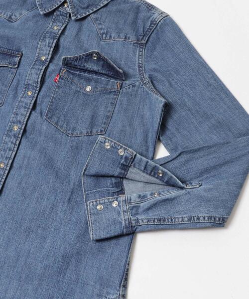 Levi’s MADE＆CRAFTED（リーバイスメードアンドクラフテッド）の「Levi’s　WESTERN DENIM SHIRTS（シャツ/ブラウス・レディース・インディゴブルー・SMALL）」の11枚目の写真