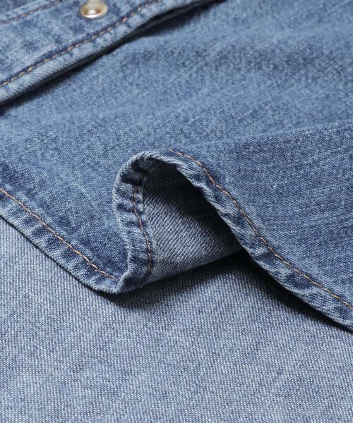 Levi’s MADE＆CRAFTED（リーバイスメードアンドクラフテッド）の「Levi’s　WESTERN DENIM SHIRTS（シャツ/ブラウス・レディース・インディゴブルー・SMALL）」の13枚目の写真