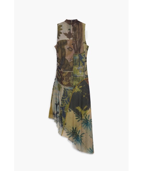 Desigual(デシグアル)の「Abstract botanical sleeveless dress / アブストラクトボタニカルノースリーブドレス(ワンピース・レディース・グリーン・S/XL/L/M)」の1枚目の写真