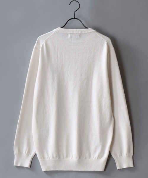 U.S. POLO ASSN.(ユーエスポロアッスン)の「U.S. POLO ASSN./ユーエスポロアッスン ワンポイント刺繍 ウール混 ハイゲージ ニットプルオーバー セーター(ニット/セーター・メンズ・ネイビー/グレー/ブラック/モカ/アイボリー・L/M/LL)」の18枚目の写真