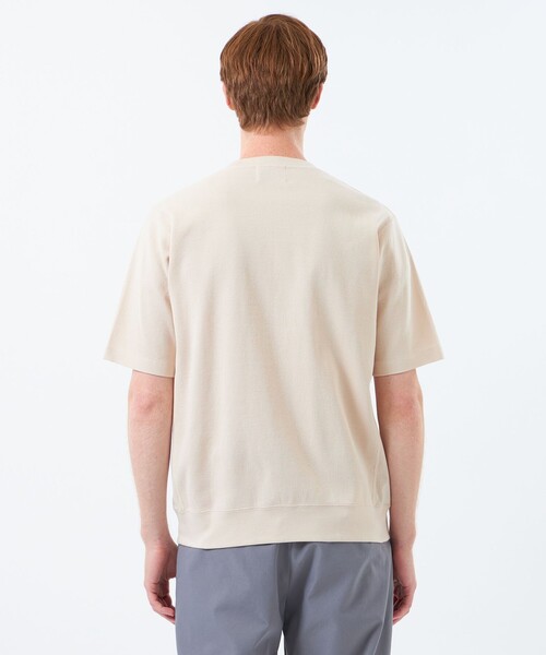 MACKINTOSH PHILOSOPHY(マッキントッシュ フィロソフィー)の「BUCKINGHAM BEAR ワイドリブTシャツ サーフニット(Tシャツ/カットソー・メンズ・ダークネイビー/オフホワイト/グリーン系その他4・38/40)」の4枚目の写真