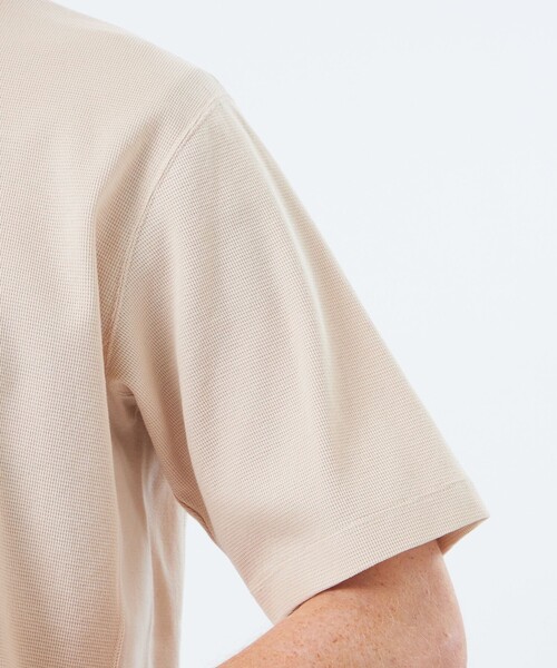 MACKINTOSH PHILOSOPHY(マッキントッシュ フィロソフィー)の「BUCKINGHAM BEAR ワイドリブTシャツ サーフニット(Tシャツ/カットソー・メンズ・ダークネイビー/オフホワイト/グリーン系その他4・38/40)」の5枚目の写真