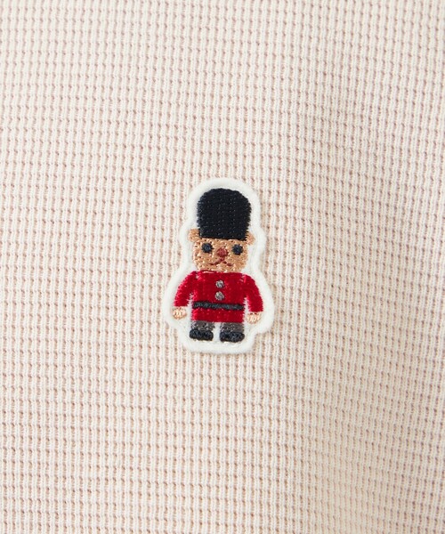 MACKINTOSH PHILOSOPHY(マッキントッシュ フィロソフィー)の「BUCKINGHAM BEAR ワイドリブTシャツ サーフニット(Tシャツ/カットソー・メンズ・ダークネイビー/オフホワイト/グリーン系その他4・38/40)」の6枚目の写真