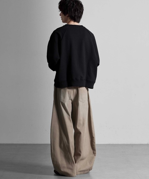 RUUBON(ルーボン)の「【RUUBON】henley neck logo sweat / ヘンリーネックロゴスウェット(スウェット・メンズ・ブラック/ライトグレー・L/M/S)」の21枚目の写真