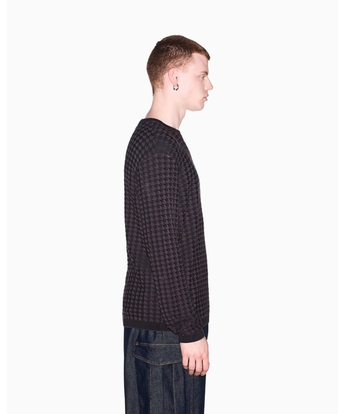 ARMANI EXCHANGE(アルマーニエクスチェンジ)の「【A|X アルマーニ エクスチェンジ】ハウンドトゥース ニットプルオーバー(ニット/セーター・メンズ・ダークネイビー/チャコールグレー・LARGE/X-SMALL/X-LARGE/SMALL/MEDIUM)」の16枚目の写真