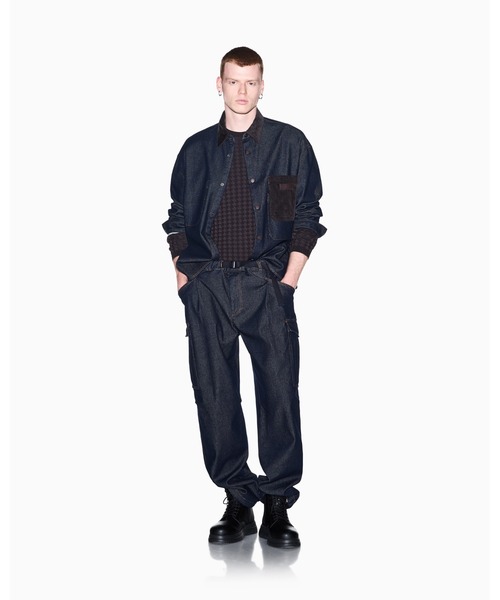 ARMANI EXCHANGE(アルマーニエクスチェンジ)の「【A|X アルマーニ エクスチェンジ】ハウンドトゥース ニットプルオーバー(ニット/セーター・メンズ・ダークネイビー/チャコールグレー・LARGE/X-SMALL/X-LARGE/SMALL/MEDIUM)」の4枚目の写真