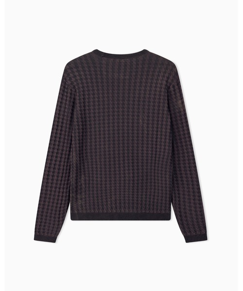 ARMANI EXCHANGE(アルマーニエクスチェンジ)の「【A|X アルマーニ エクスチェンジ】ハウンドトゥース ニットプルオーバー(ニット/セーター・メンズ・ダークネイビー/チャコールグレー・LARGE/X-SMALL/X-LARGE/SMALL/MEDIUM)」の6枚目の写真