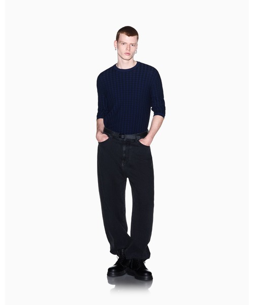 ARMANI EXCHANGE(アルマーニエクスチェンジ)の「【A|X アルマーニ エクスチェンジ】ハウンドトゥース ニットプルオーバー(ニット/セーター・メンズ・ダークネイビー/チャコールグレー・LARGE/X-SMALL/X-LARGE/SMALL/MEDIUM)」の12枚目の写真