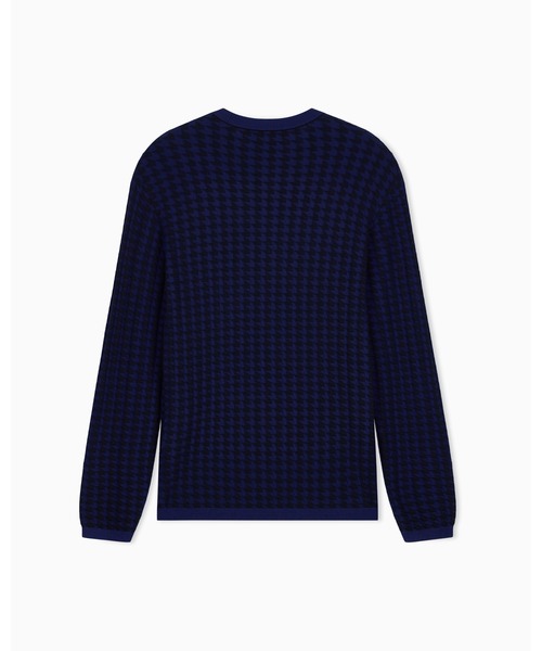 ARMANI EXCHANGE(アルマーニエクスチェンジ)の「【A|X アルマーニ エクスチェンジ】ハウンドトゥース ニットプルオーバー(ニット/セーター・メンズ・ダークネイビー/チャコールグレー・LARGE/X-SMALL/X-LARGE/SMALL/MEDIUM)」の14枚目の写真