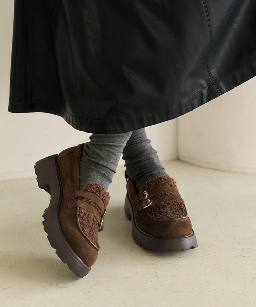 FLAT(フラット)の「KARIN TAKUBO×LE TALONアツゾコベルトローファー(ローファー・レディース・ブラウン/ブラック・24.5cm/24cm/23.5cm/23cm/22.5cm/22cm/25cm)」の18枚目の写真