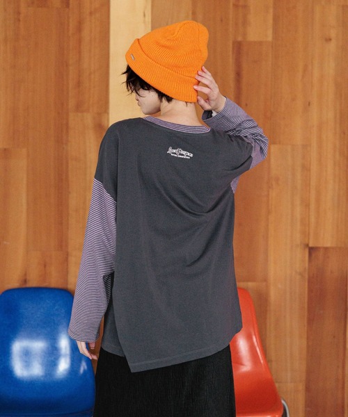 niko and...（ニコアンド）の「スナップアニマルベースボールTシャツ（Tシャツ/カットソー・レディース・ライトグレー/チャコール/ナチュラル/ベージュ・FREE）」の12枚目の写真