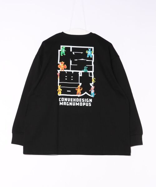 CONVEX(コンベックス)の「KAIJU / ロングTシャツ(大人)(Tシャツ/カットソー・メンズ・ブラウン/ブラック・LARGE/MEDIUM)」の3枚目の写真