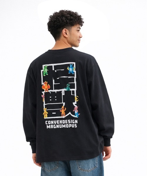 CONVEX(コンベックス)の「KAIJU / ロングTシャツ(大人)(Tシャツ/カットソー・メンズ・ブラウン/ブラック・LARGE/MEDIUM)」の1枚目の写真