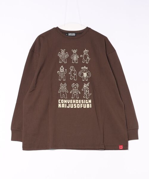 CONVEX(コンベックス)の「KAIJU / ロングTシャツ(大人)(Tシャツ/カットソー・メンズ・ブラウン/ブラック・LARGE/MEDIUM)」の5枚目の写真