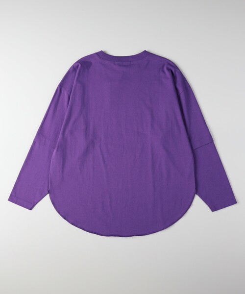 HONEYSUCKLE ROSE(ハニーサックルローズ)の「レトログラフィックロンT(Tシャツ/カットソー・レディース・パープル/オフホワイト/ベージュ・04/05)」の8枚目の写真