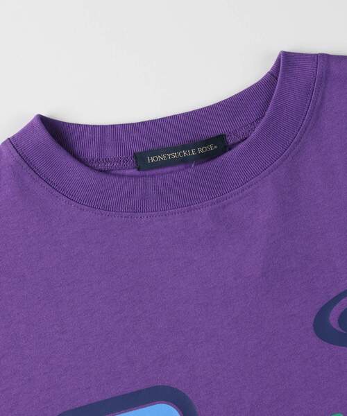 HONEYSUCKLE ROSE(ハニーサックルローズ)の「レトログラフィックロンT(Tシャツ/カットソー・レディース・パープル/オフホワイト/ベージュ・04/05)」の10枚目の写真