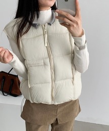 キルティング中綿ベスト