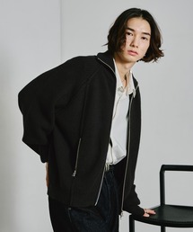 DOUBLE ZIP DRIVERS KNITTED SWEATER/ダブルジップドライバーズニット