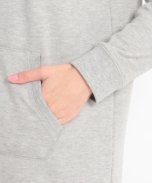 THE EMPORIUM（ジエンポリアム）の「裏毛さがらフードワンピース（ワンピース・レディース・ホワイト/グリーン/グレー/ブルー・40/38）」の5枚目の写真