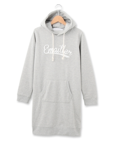 THE EMPORIUM（ジエンポリアム）の「裏毛さがらフードワンピース（ワンピース・レディース・ホワイト/グリーン/グレー/ブルー・40/38）」の7枚目の写真