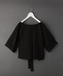 BEAUTY&amp;YOUTH UNITED ARROWS - roku 6 バックリボン　コットンブラウス　ホワイト BEAUTY&YOUTH UNITED ARROWS - roku 6 バックリボン コットン