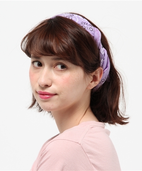 lala Born（ララボーン）の「【lala Born】バンダナ（バンダナ/スカーフ・レディース・ブラック/ライトブルー/レッド/ブルー/ミント/ラベンダー/イエロー/オレンジ/ホワイト/グリーン/ピンク/ネイビー/モカ/モスグリーン/ベージュ/カーキ/ワイン・FREE）」の13枚目の写真