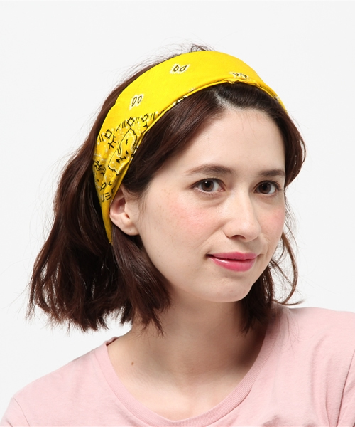 lala Born（ララボーン）の「【lala Born】バンダナ（バンダナ/スカーフ・レディース・ブラック/ライトブルー/レッド/ブルー/ミント/ラベンダー/イエロー/オレンジ/ホワイト/グリーン/ピンク/ネイビー/モカ/モスグリーン/ベージュ/カーキ/ワイン・FREE）」の14枚目の写真