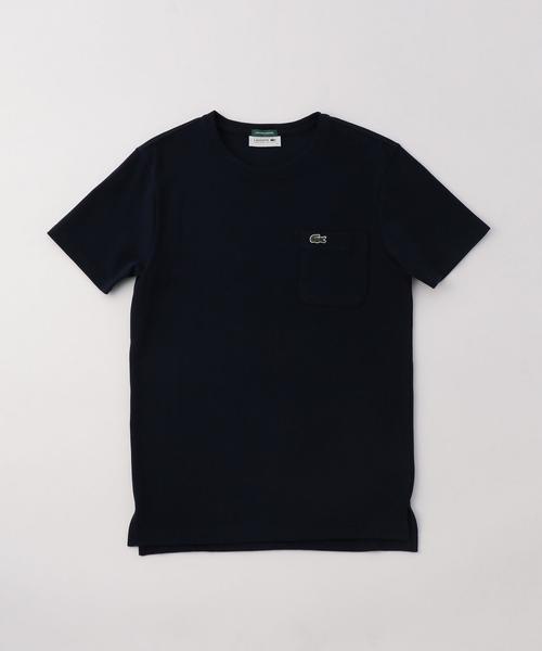 LACOSTE（ラコステ）の「＜LACOSTE（ラコステ）＞カノコ Tシャツ（Tシャツ/カットソー・メンズ・ホワイト/ネイビー・2/3/4/5）」の2枚目の写真