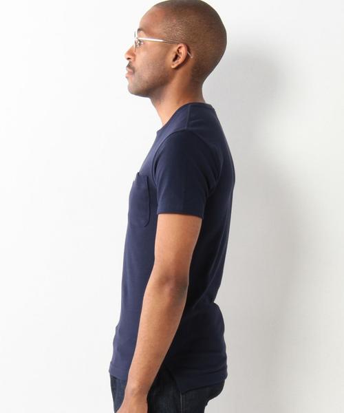 LACOSTE（ラコステ）の「＜LACOSTE（ラコステ）＞カノコ Tシャツ（Tシャツ/カットソー・メンズ・ホワイト/ネイビー・2/3/4/5）」の5枚目の写真