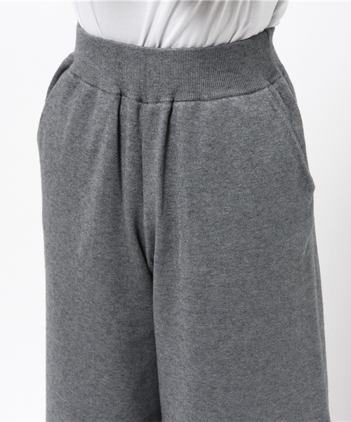 GUILD PRIME（ギルドプライム）の「【GUILD PRIME】WOMENS ワイドリブニットパンツ（その他パンツ・レディース・ブラック/ベージュ/グレー・36/34）」の7枚目の写真