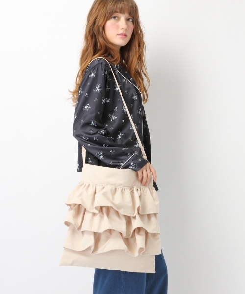 Heather（ヘザー）の「フリルショルダー2　732245 （ショルダーバッグ・レディース・ベージュ系その他/ブラック/チェック/ヘザ－グレー・ONE SIZE/FREE）」の8枚目の写真